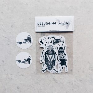 debugging sticker set | Maitri Dalicha