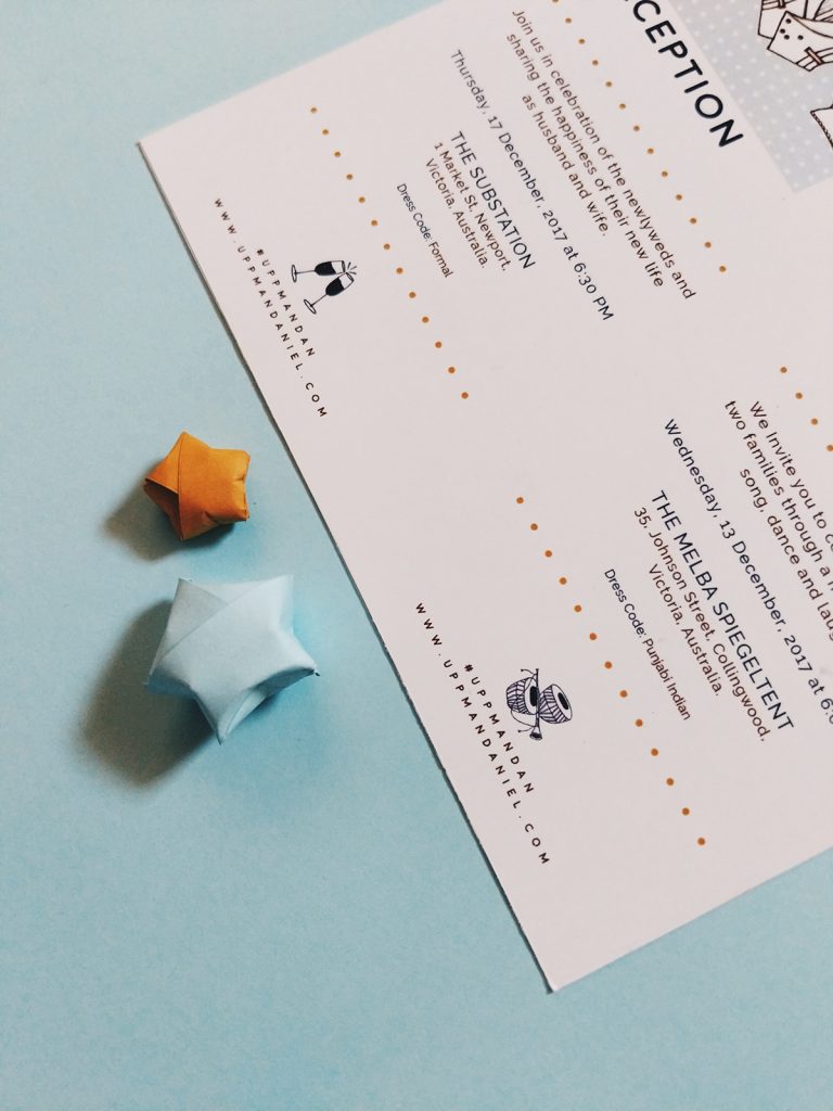wedding invite design | Maitri Dalicha x Chaiwalli