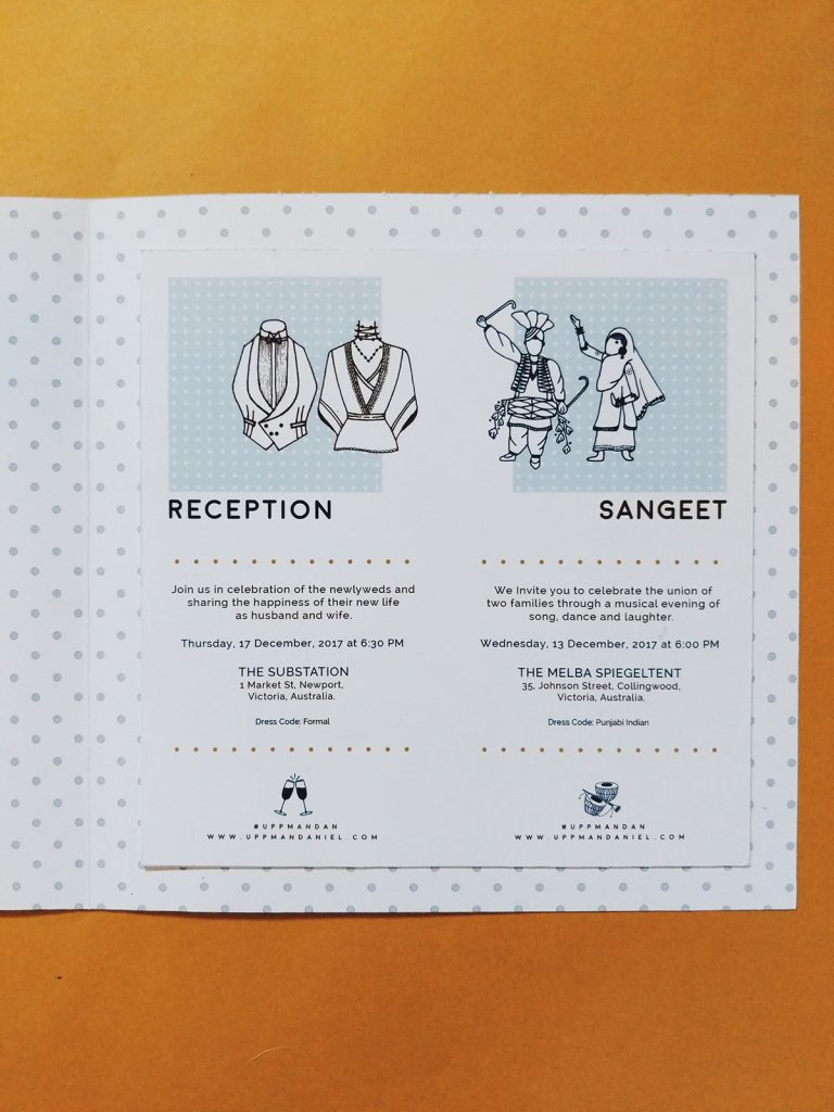 wedding invite design | Maitri Dalicha x Chaiwalli